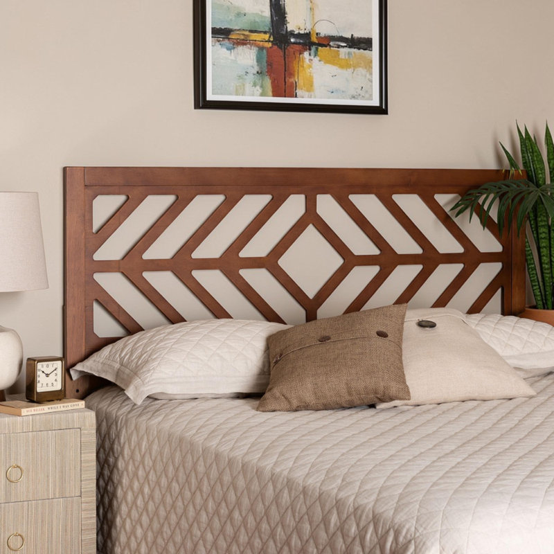 Tête de lit en bois à hauteur réglable Premala, Grand lit