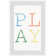 Colour Play - Single Picture Frame Print