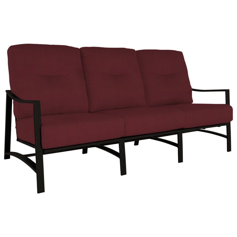 Avana Outdoor 3 - Seat Patio Sofa, Surpass Stone, Carbon Black