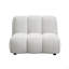 Canapé modulaire en lin blanc ivoire avec fauteuil