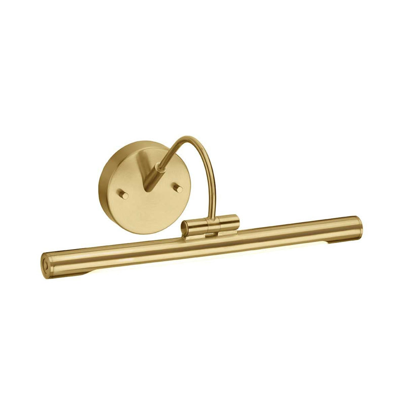 15'' Dimmable LED Wall Mount Picture Light, Brushed Brass