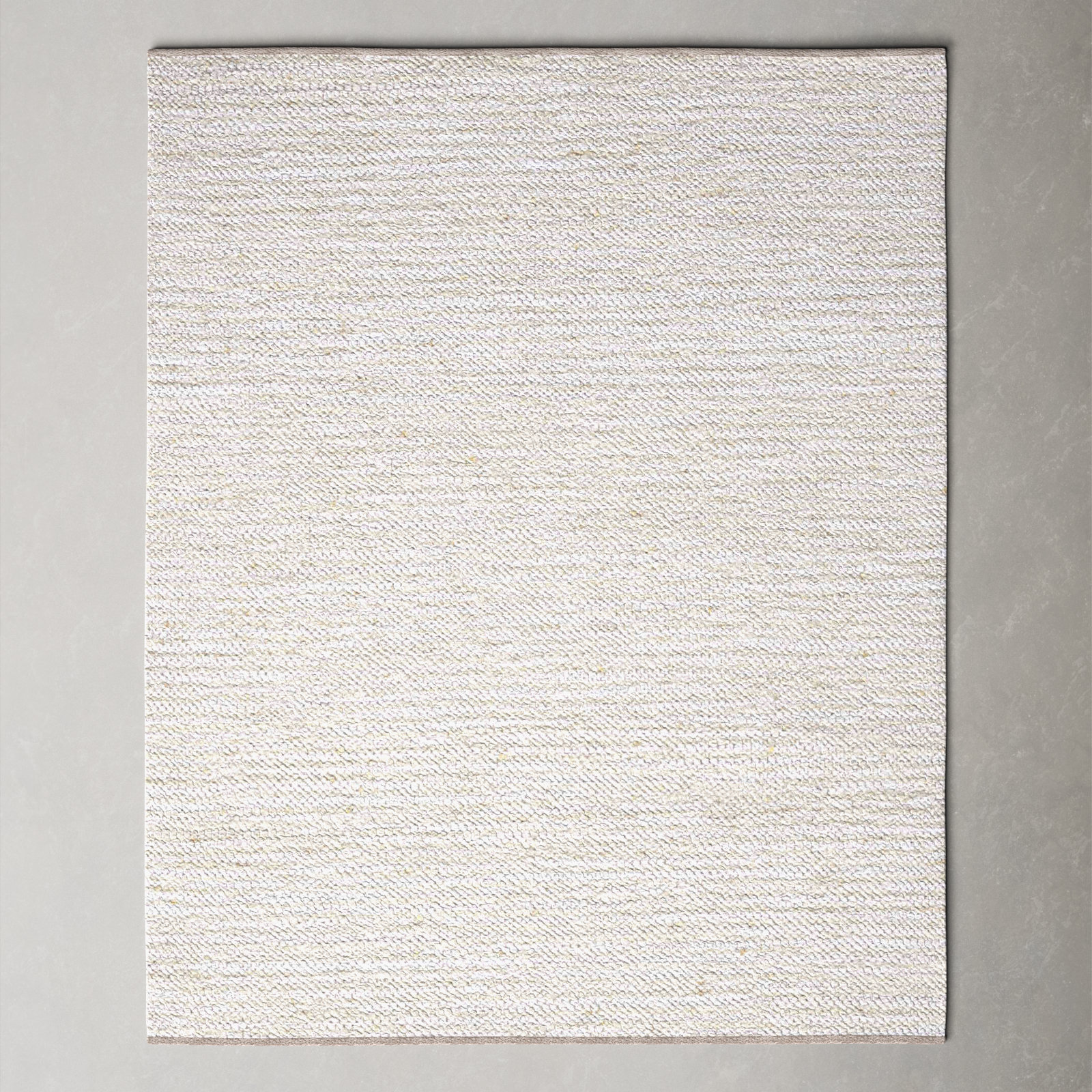 Garret Ivory Beige Hand-Woven Flatweave Rug, Rectangle 4' x 6'