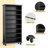 Orthman 68.9" H x 28.35" W Open Bookcase Bookshelf with Adjustable Shelf and Multicolor LED Lights-1493773661