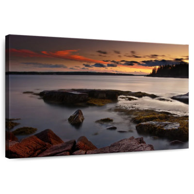Kerrick Maine Orange Sunset Sky