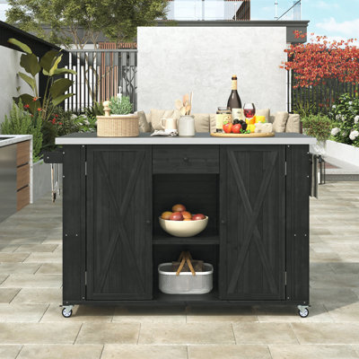 Îlot de cuisine extérieur 52,25 po Farmhouse