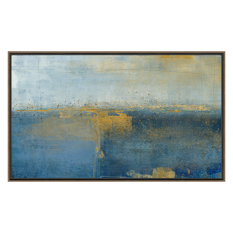 Maritime Blues 1 Print by Maeve Harris, Walnut, 40" H x 65" W