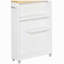 Organisateur de salle de bain mince avec roulettes