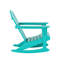 Chaise Adirondack berçante en PEHD Laguna-418924074