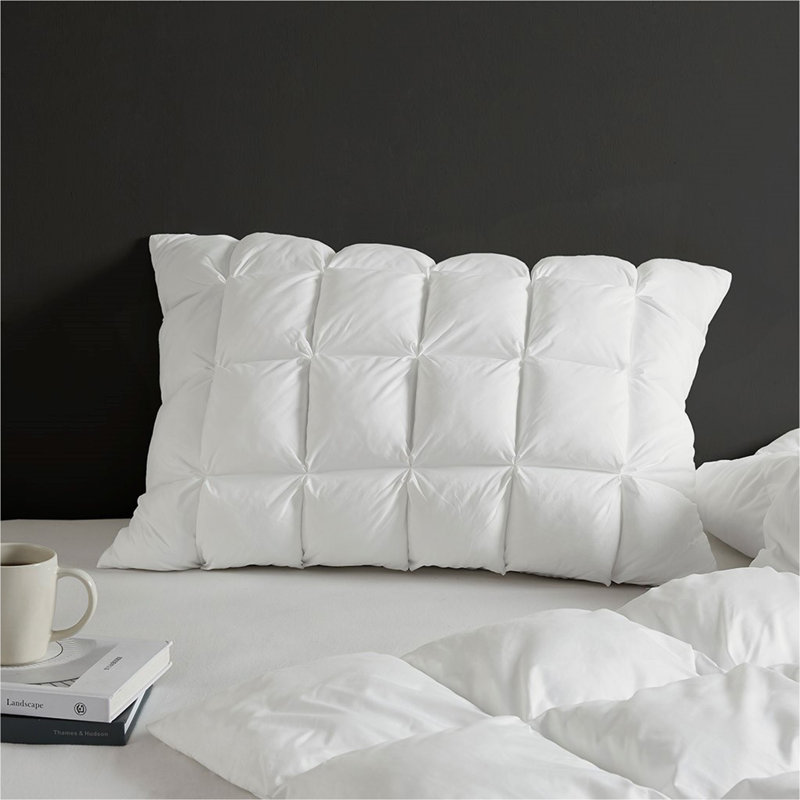 Protège-oreiller standard bourré d'une seule pièce, Standard Pillowcase, Blanc