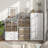 4-cube Storage Organizer – Stackable Wood Bookcase For Cubby Bins, White