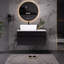 Petit meuble-lavabo flottant simple 31,5 pouces avec lavabo
