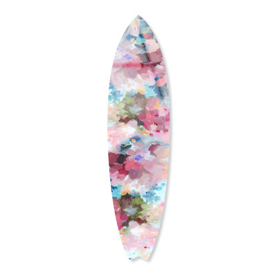 «True Colors Surfboard», art mural côtier en acrylique par Notoriart