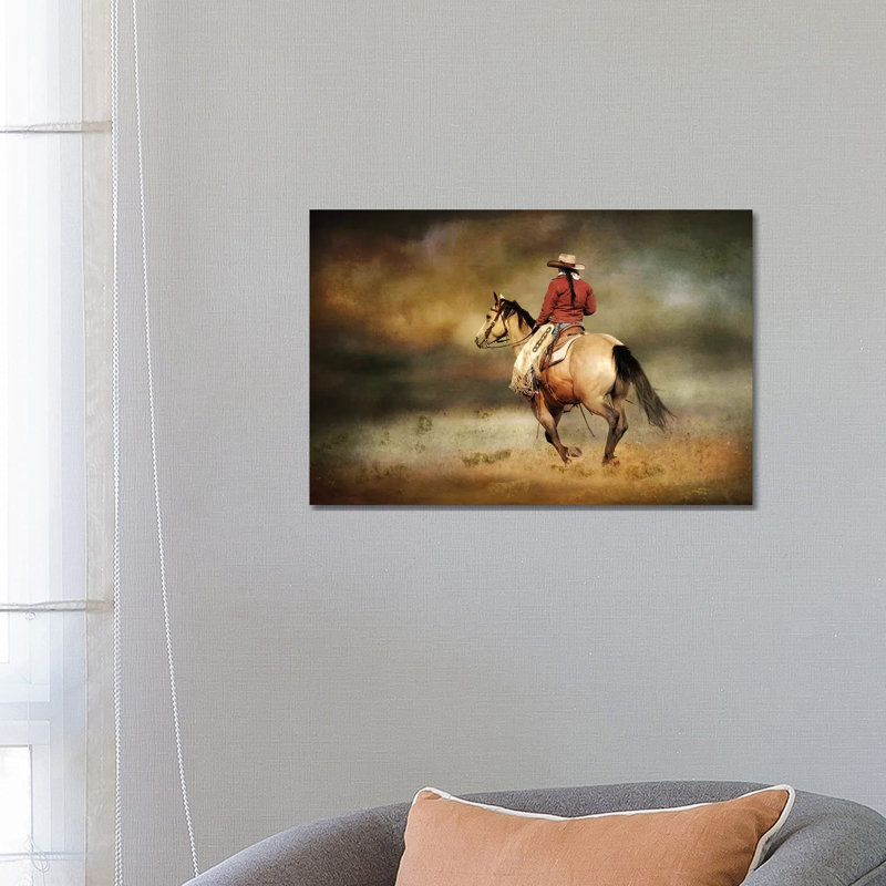 Running Horse by Rhonda Thompson - Wrapped Canvas Gallery-Wrapped Canvas Giclée, 66.04 cm H x 45.72 cm W x 1.91 cm D