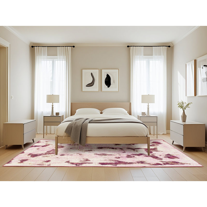 Abstract Indoor Rug, Rectangle 5' x 8'