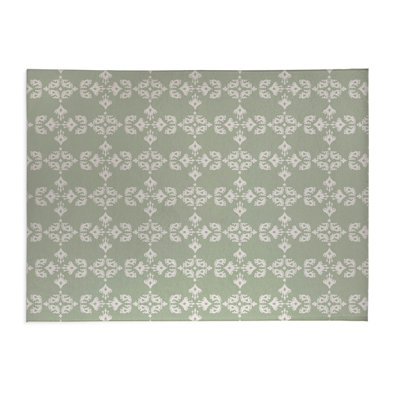 Tapis à linge Cassia, Rectangle 2 pi x 3 pi, Vert