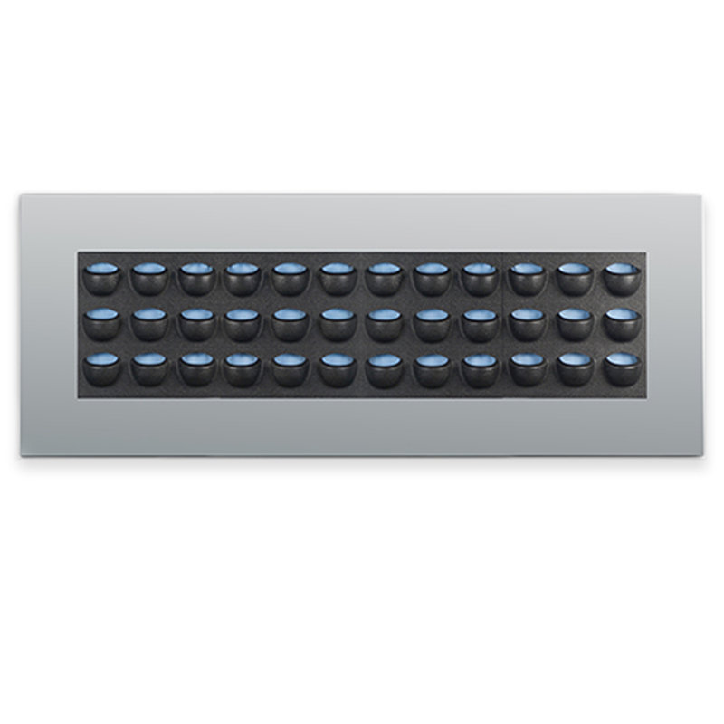 Pot de fleurs mural en aluminium, Argent