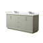 Meuble-lavabo double autoportant 72 po avec plateau en marbre Strada-114679520-114679521