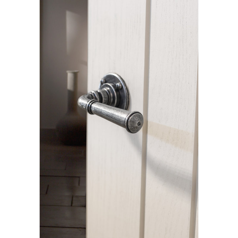 Regency Door Handle Kit, Pewter Patina