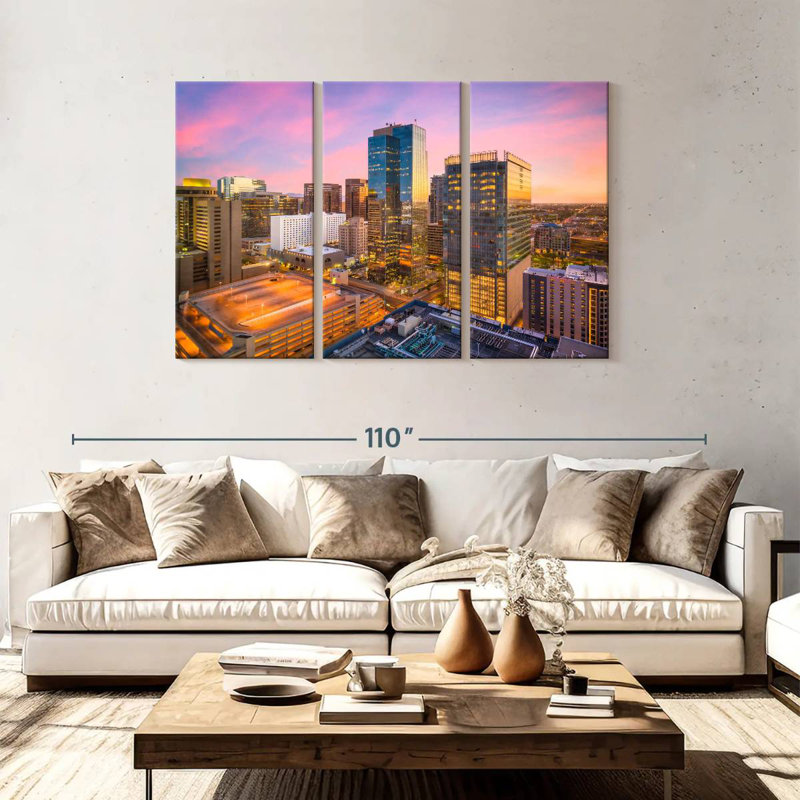 Nicci Phoenix Cityscape, 48" H x 74" W