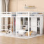 Lit mezzanine double avec placards et escalier