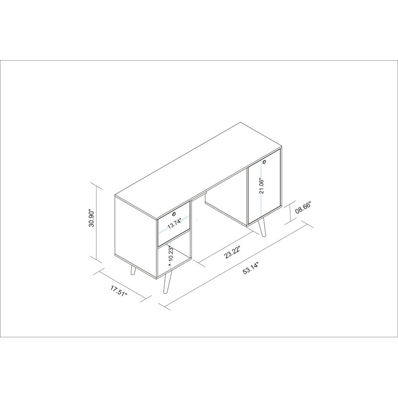 Danny Writing Desk, Dark Brown