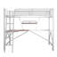 Lit en bois et panneau de fibres à densité moyenne avec bureau et tablette Loft-223068303-223068301