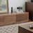 Nordic simple design sense solid wood TV cabinet