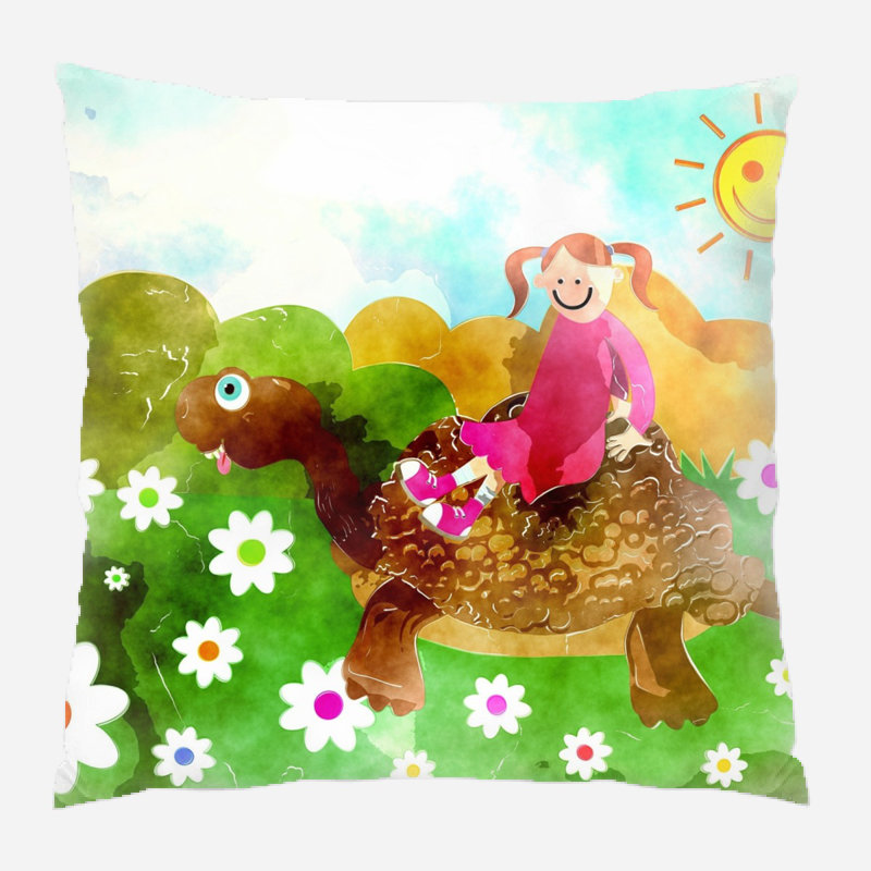 Coussin watercolour Burkhalter, Microsuède, Intérieur