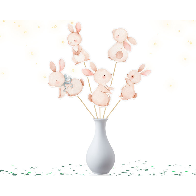 Watercolor Bunny Centerpieces
