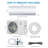18000 BTU Mini Split AC/Heating System, 4 in 1Mini Split AC, 19 SEER, up to 1250 Sq. Ft