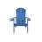Lounge chair dark blue color, suitable for all seasons: Outdoor lounge chair, made of sturdy HIPS material, equipped with 304 stainless steel accessories.-134928772