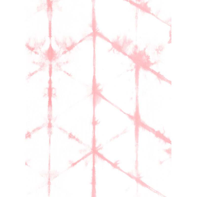 Rouleau de papier peint adhésif Tie Dye, Corail, L 2 pi x L 18 pi