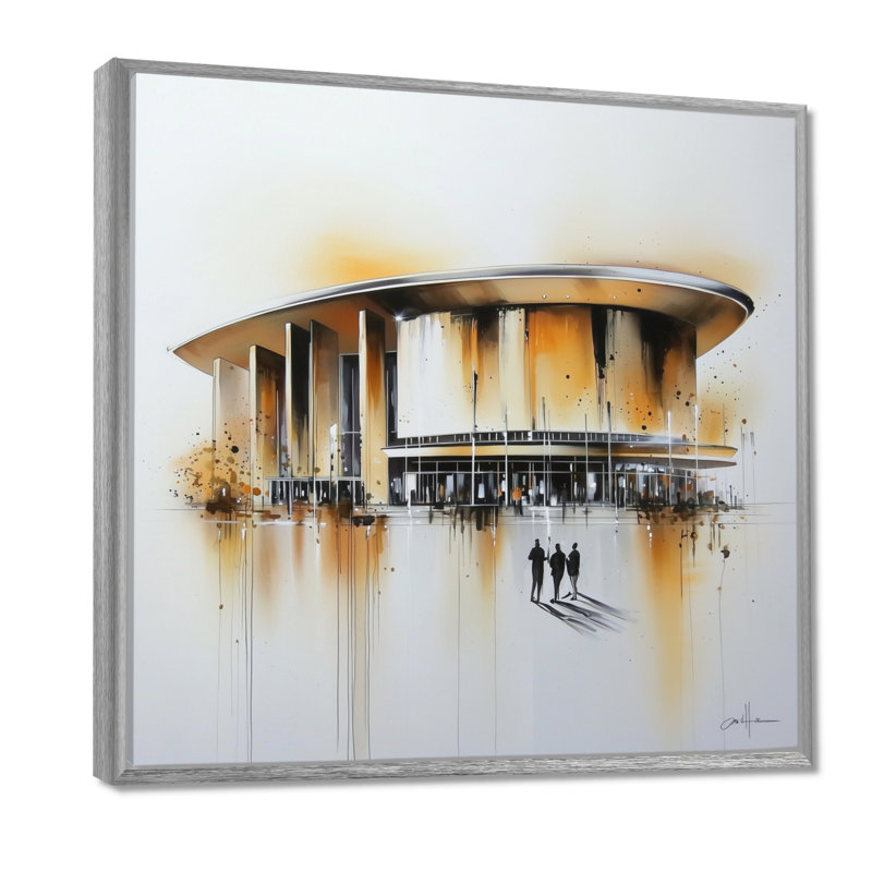 Berliner Philharmonie II - impression murale de Berlin, H 16 po x l 16 po, Impression dans un cadre flottant sans passe-parto