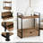 2-Tier Bathroom Countertop Organizer With Drawer, Wood And Metal Storage Shelf For Bathroom Vanity, Kitchen, Office Counter - Space Saving Design For Toiletries And Essentials-926791843