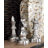 Aluminum Metal Chess Decorative Sculpture with Knight, Queen and King Set-1110840279