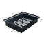 Structure de lit plateforme en métal lourd 16 po de qualité supérieure avec supports en métal pour une durabilité maximale en noir-539770642