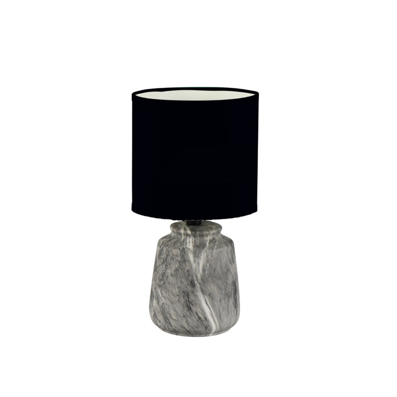 Lampe de table 12,6 "avec prise Zalekha, Noir