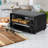 9.5 Quart Compact Countertop Toaster Oven With Adjustable Temperature, 30-minute Timer & Bake Tray – Electric Small Kitchen Oven For Baking, Toasting, And Reheating, Matte Black