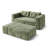 Boneless 80" King-Size Sleeper Sofa Bed Compression Convertible Couch Bed with Blanket-1956771035
