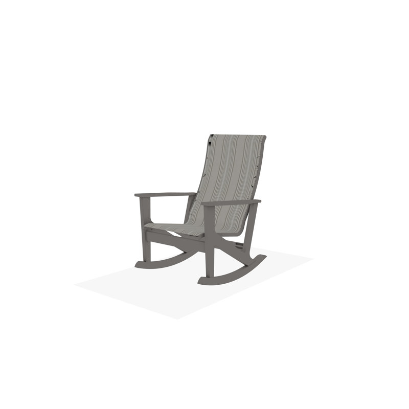 Fauteuil berçant Wexler, Gris chaleureux, Port