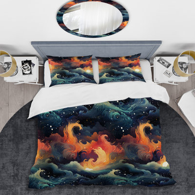 Ensemble de housse de couette multicolore Mystical Journey I
