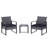 Taube 2 Seater Rattan Conversation Set-54374930