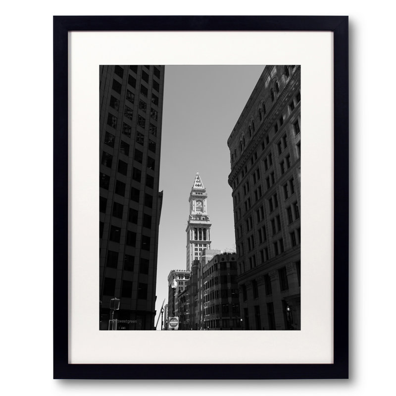 Downtown Boston Print by Morgan Anderson, Black Framed Paper, 21.25" H x 17.25" W