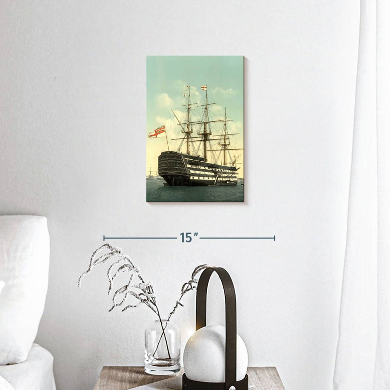 HMS Victory, 12" H x 8" W