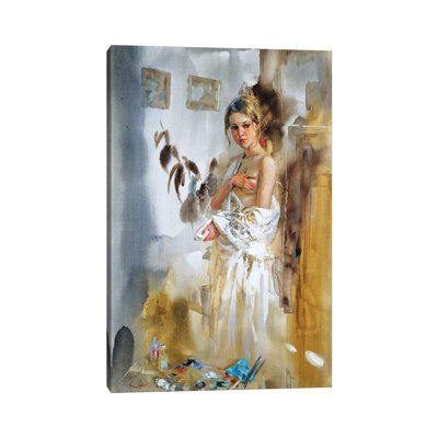 «In the Artist's Studio» par Ihor Zhuk, reproduction d'art sur toile tendue