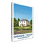 Springhill House, Northern Ireland - Romantic Country-House Travel Poster. Giclee Print On Wrapped Canvas. Wall Art, Home Decor - Castles & Palaces, Northern Ireland - Wrapped Canvas Print-804041224