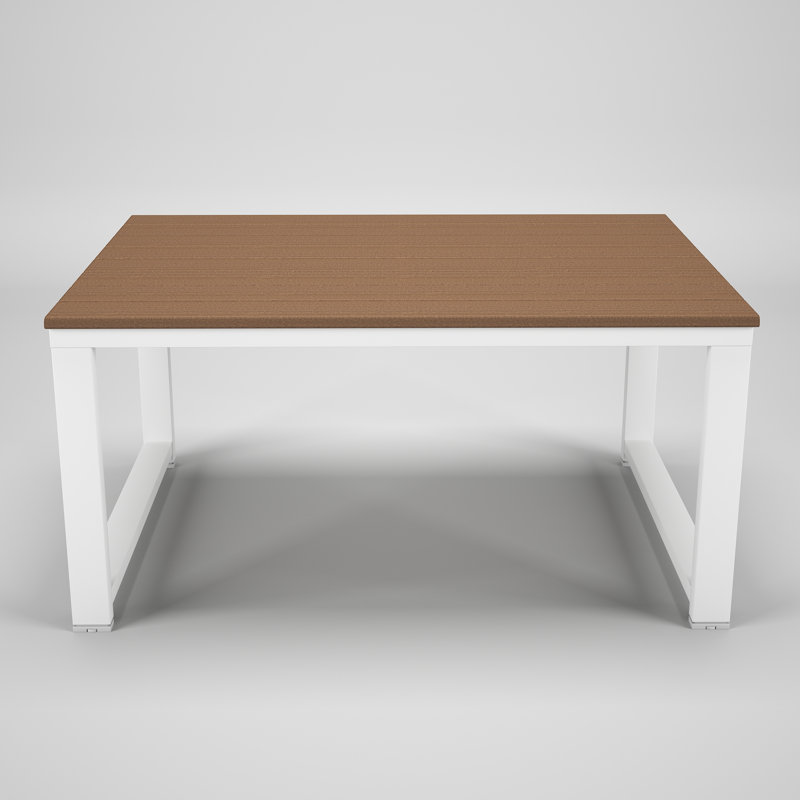 Townsend Rectangular Outdoor Patio Coffee Table, Brown