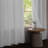Outdoor Curtain Grommet Top, Waterproof Black Out Thermal Insulated Outdoor Bedroom Livingroom Curtains, Effective Sun and Privacy Protection Curtain, for Balcony Terrace Pergola Indoor, Single Panel, 100" W x 84" L Gray White-1054156373-1054195085