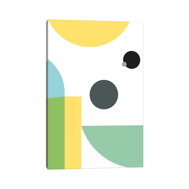 Geometric Composition II by Nouveau Prints - Wrapped Canvas Gallery-Wrapped Canvas Giclée