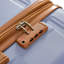 Ensembles de bagages Nouveau modèle ABS extensible Hardshell 3 pièces Ensemble de valises rigides et durables Valise à roulettes avec serrure TSA 20 "24" 28 "(bleu et brun)